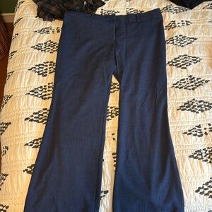 LOFT Navy Blue Pants Julie Mid rise Trousers